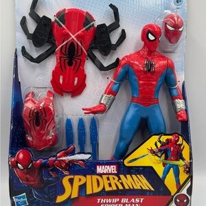 Hasbro Marvel 11" Spider-Man Thwip Blast Action Figure, Twist to Blast